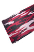 900x400 mm rode camouflage muismat met gestikte randen en glad oppervlak